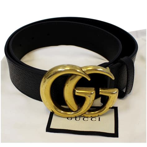 black gucci belt double g.